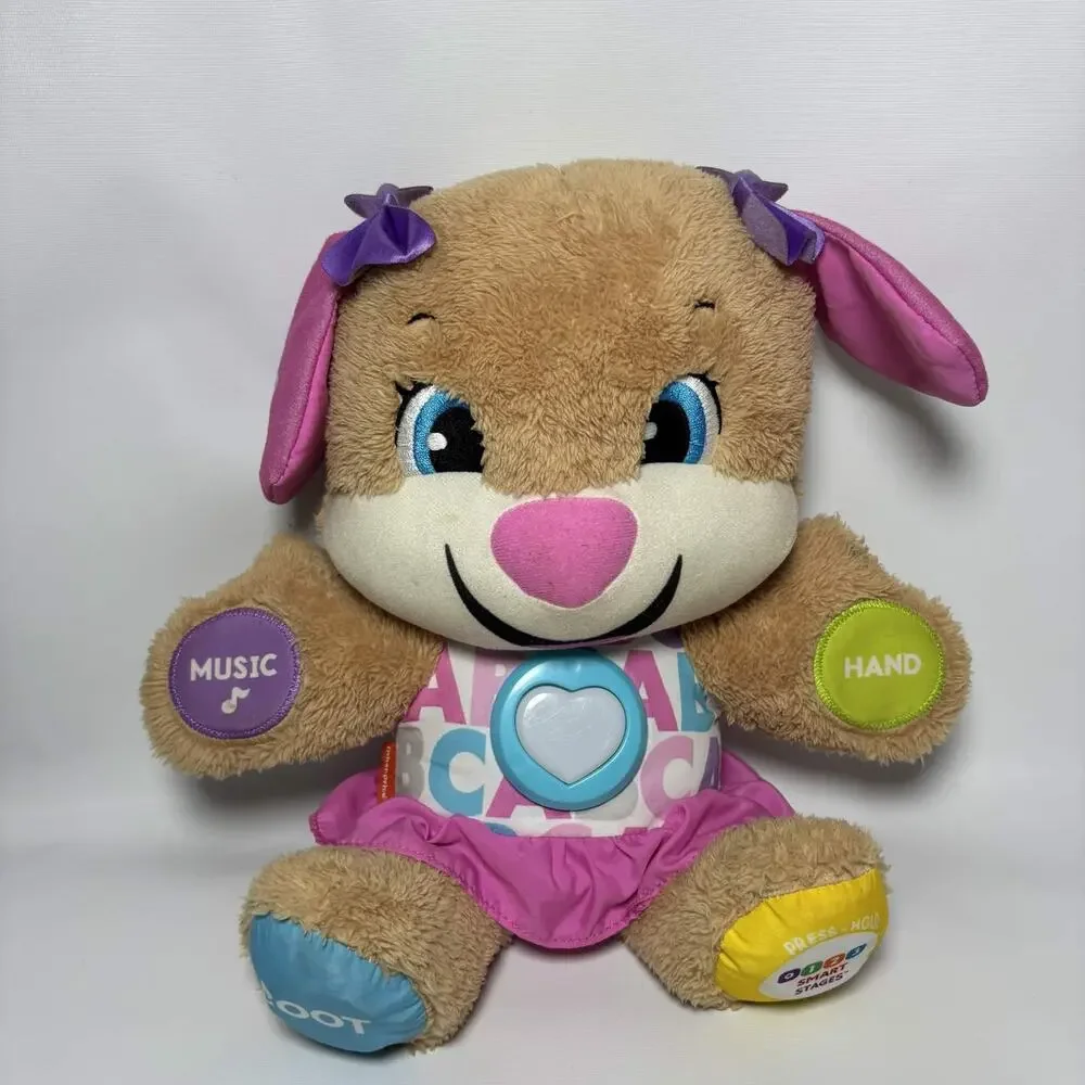 Fisher-Price Laugh & Learn Smart Stages Puppy Sis Plush Lot Works